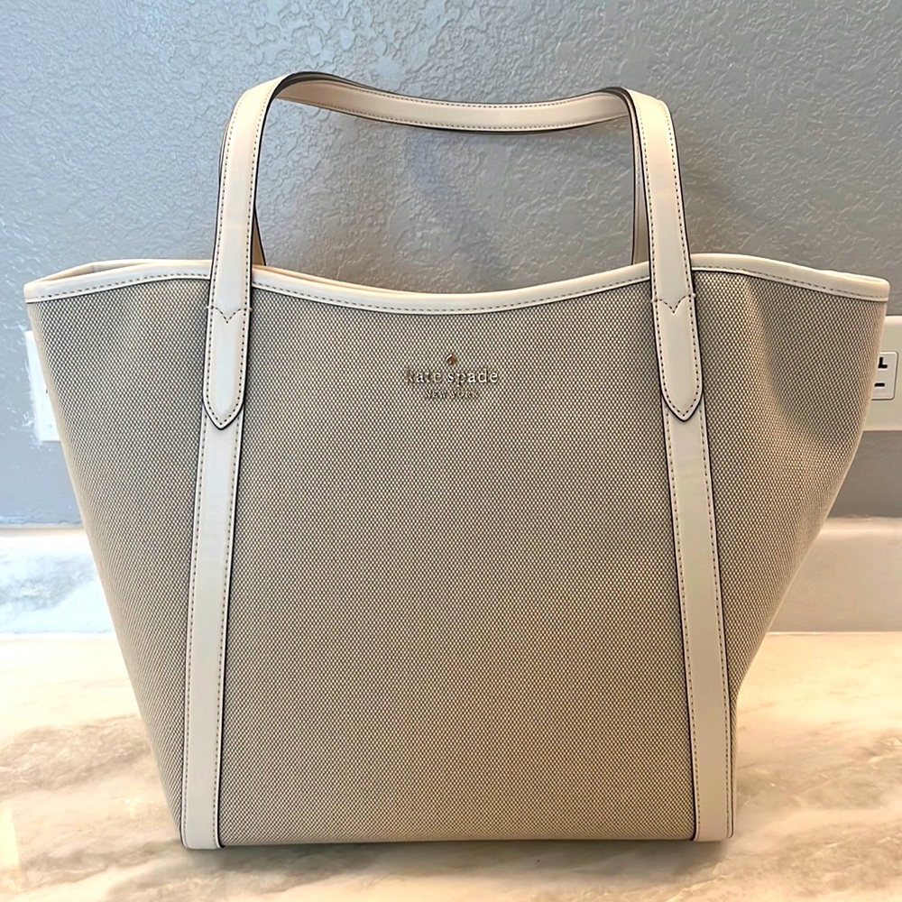 Kate Spade canvas slide tote